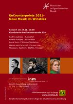 Festival EnCounterpoints 2021 - Lakisov, Yusipey, Stern - 24.09.21 - 17 Uhr